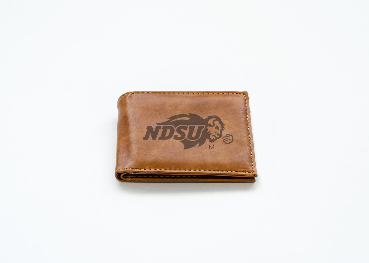 Rico Industries NCAA North Dakota State Bison Laser Engraved Billfold Wallet-2