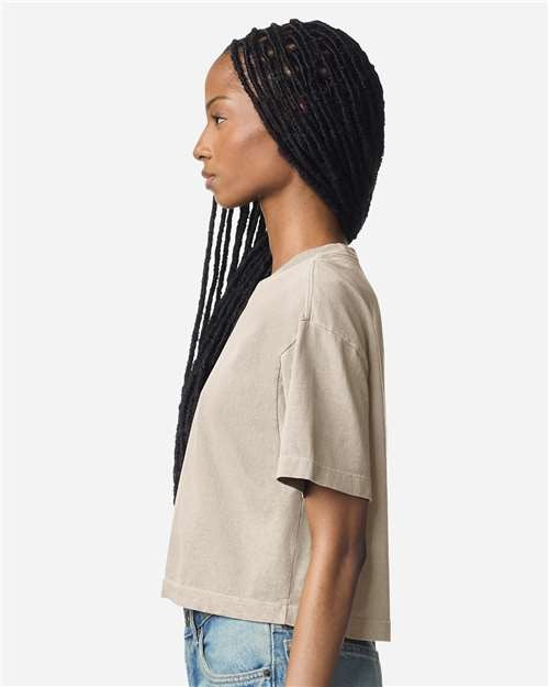 American Apparel Women's Garment-Dyed Heavyweight Cropped Tee-4
