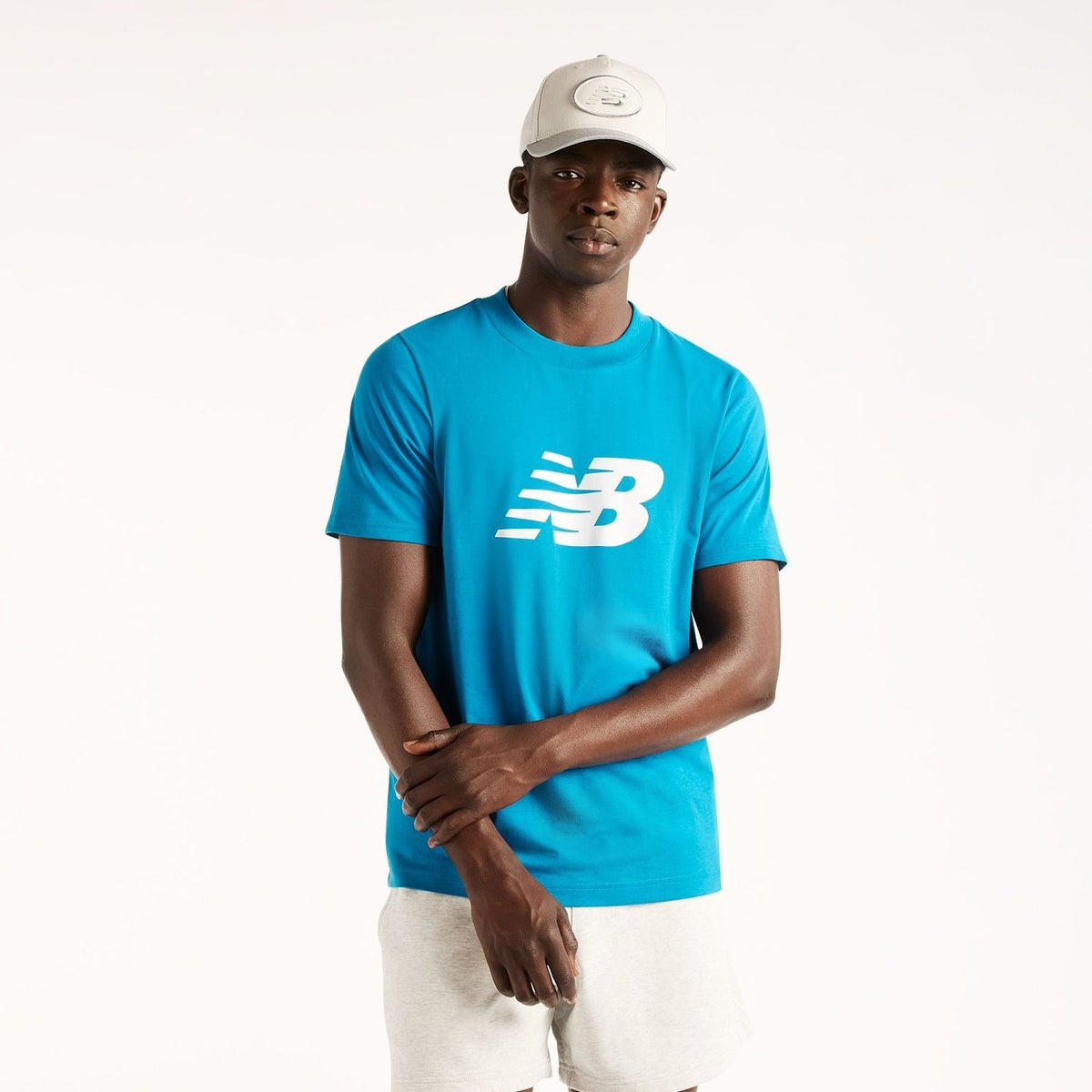 New Balance Men's Sport Jersey Logo T-Shirt-1