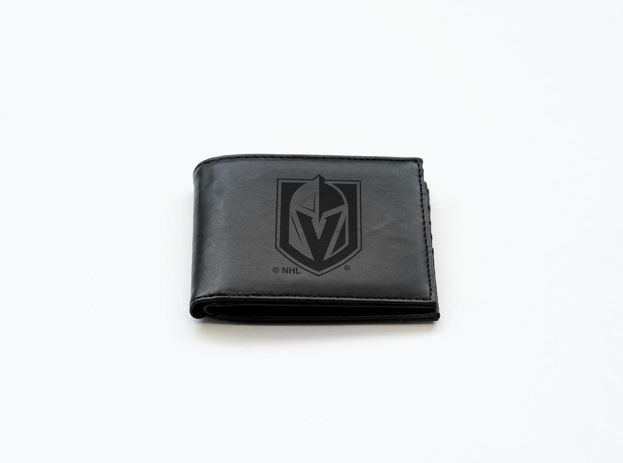 Rico Industries NHL Vegas Golden Knights Laser Engraved Billfold Wallet-2