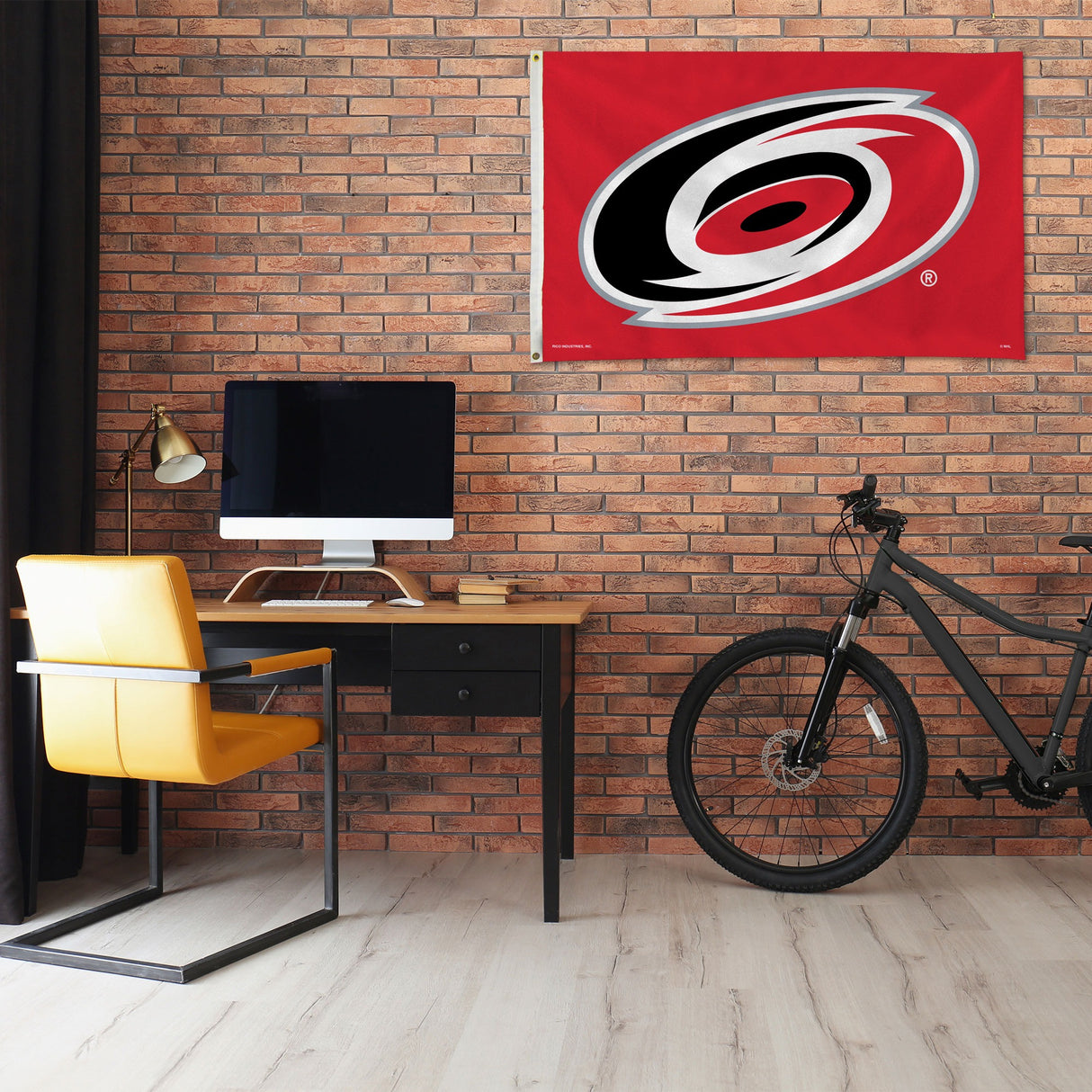 Rico Industries NHL Carolina Hurricanes Standard 3' x 5' Banner Flag-1