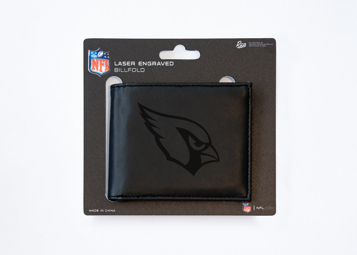 Rico Industries NFL Arizona Cardinals Laser Engraved Billfold Wallet-3