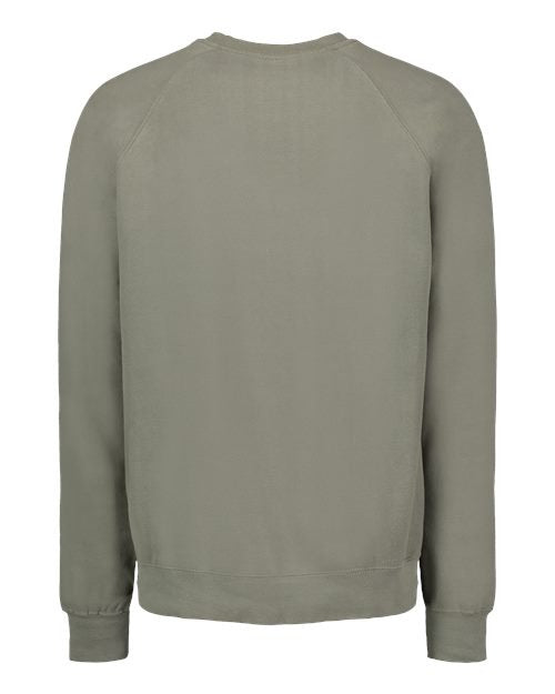 MV Sport Men's Vintage Fleece Raglan Crewneck Sweatshirt-2
