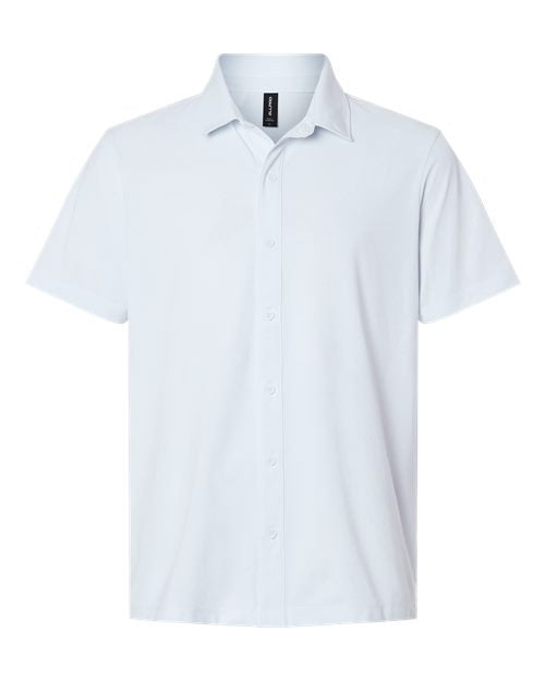 AllPro Men's Pro-Flex Sorona Button Down Short Sleeve Shirt-1