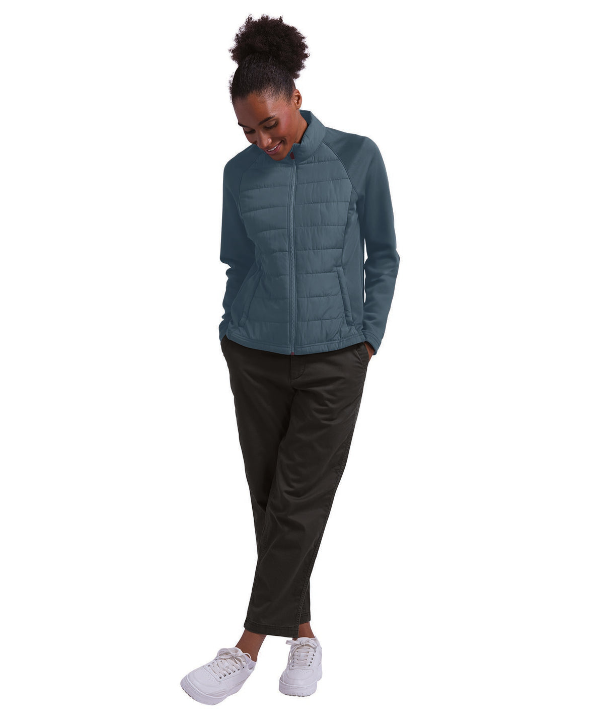 Charles River Women's Lotus Hybrid Puffer Jacket-2