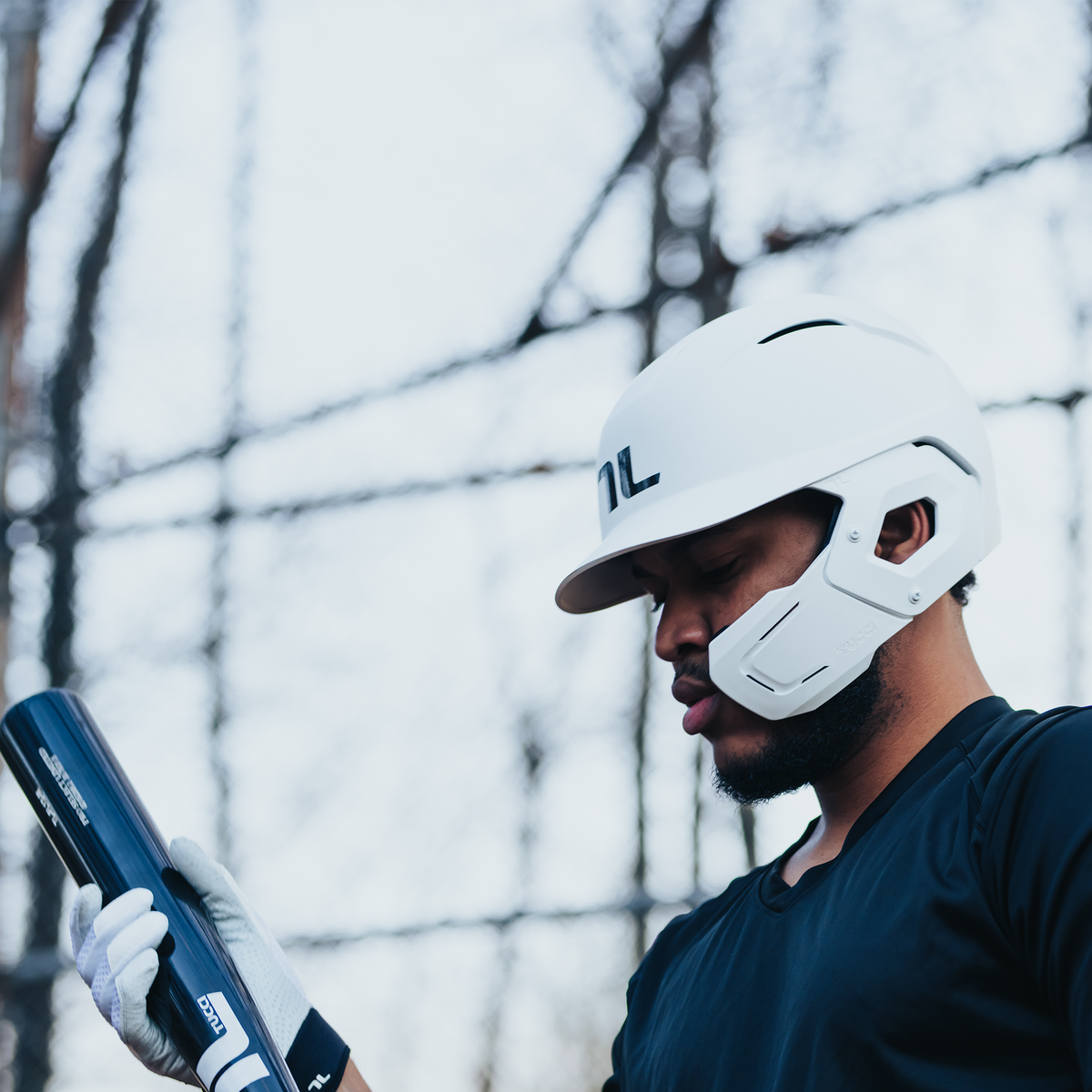 Tucci Potenza Baseball Batting Helmet With Jaw Guard-58