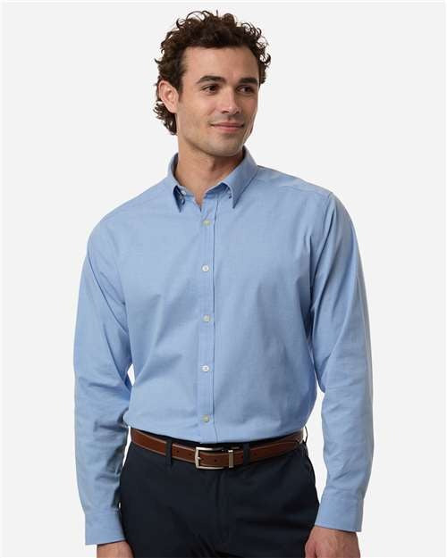 Devon & Jones Men's CrownLux Performance Spencer Poplin Dress Shirt-3