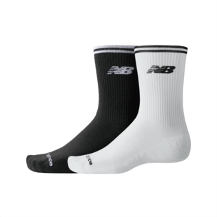 New Balance Running Stripe Midcalf Socks 2 Pack Unisex Accessories Socks