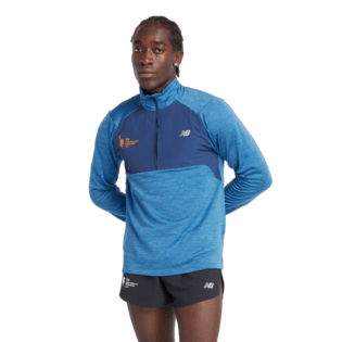 New Balance Men's NYC Marathon Athletics Heat Grid 1/2 Zip Mens Apparel Sweatshirts & Fleece
