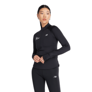 New Balance Women's NYC Marathon Athletics Heat Grid Half Zip Womens Apparel Sweatshirts & Fleece