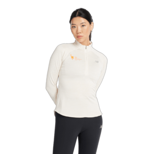New Balance Women's NYC Marathon Athletics Heat Grid Half Zip Womens Apparel Sweatshirts & Fleece