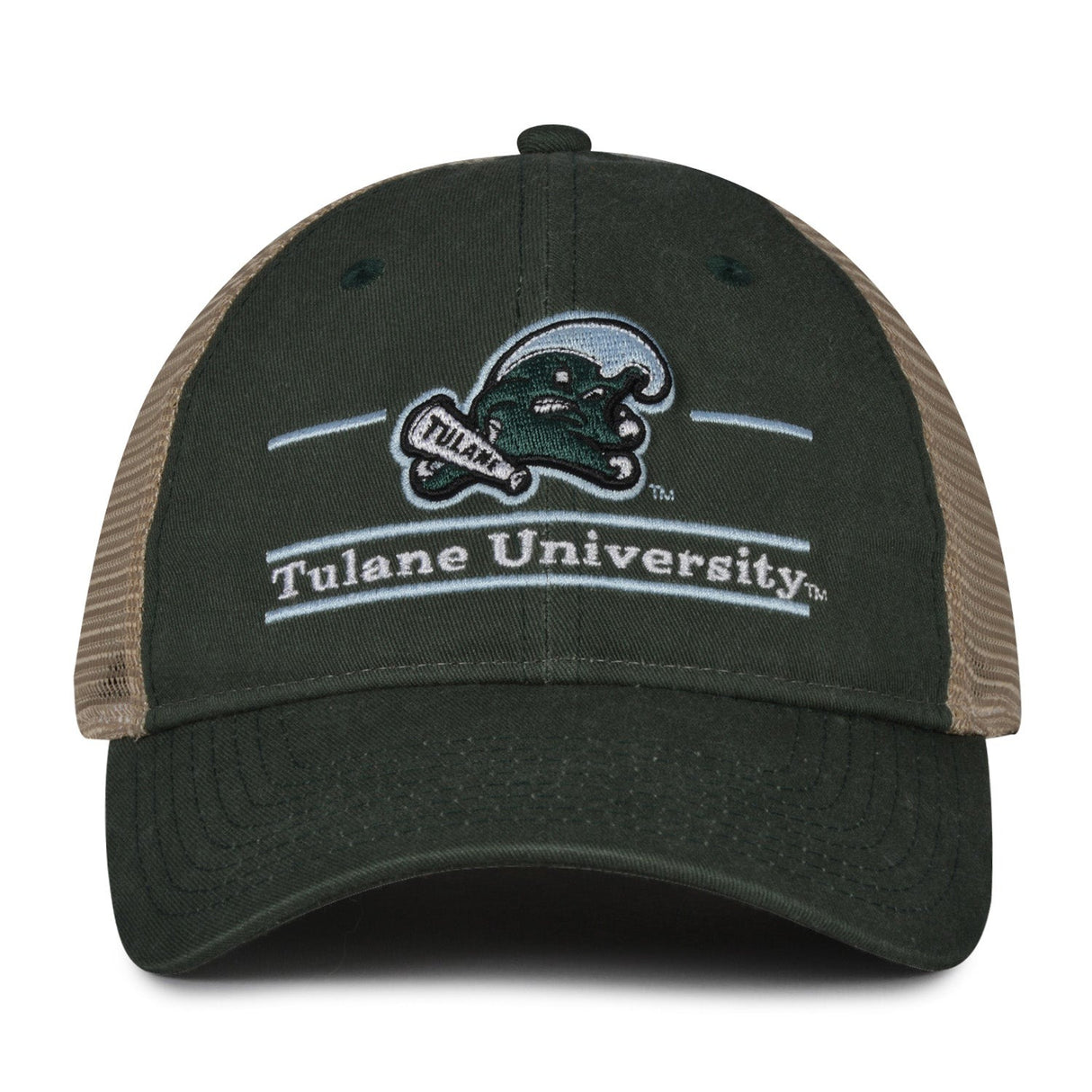 The Game Headwear Tulane Split Bar Trucker Hat