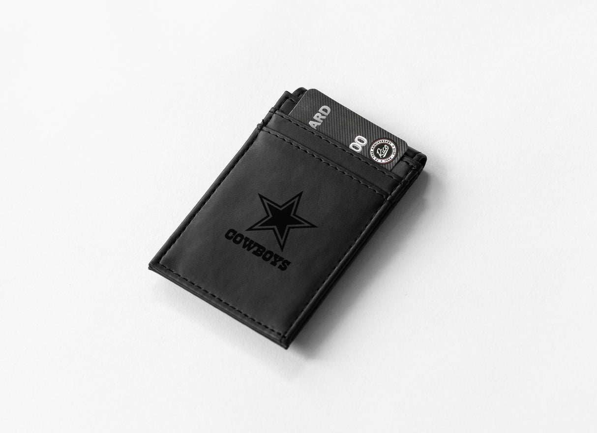 Rico Industries NFL Dallas Cowboys Laser Engraved Front Pocket Wallet