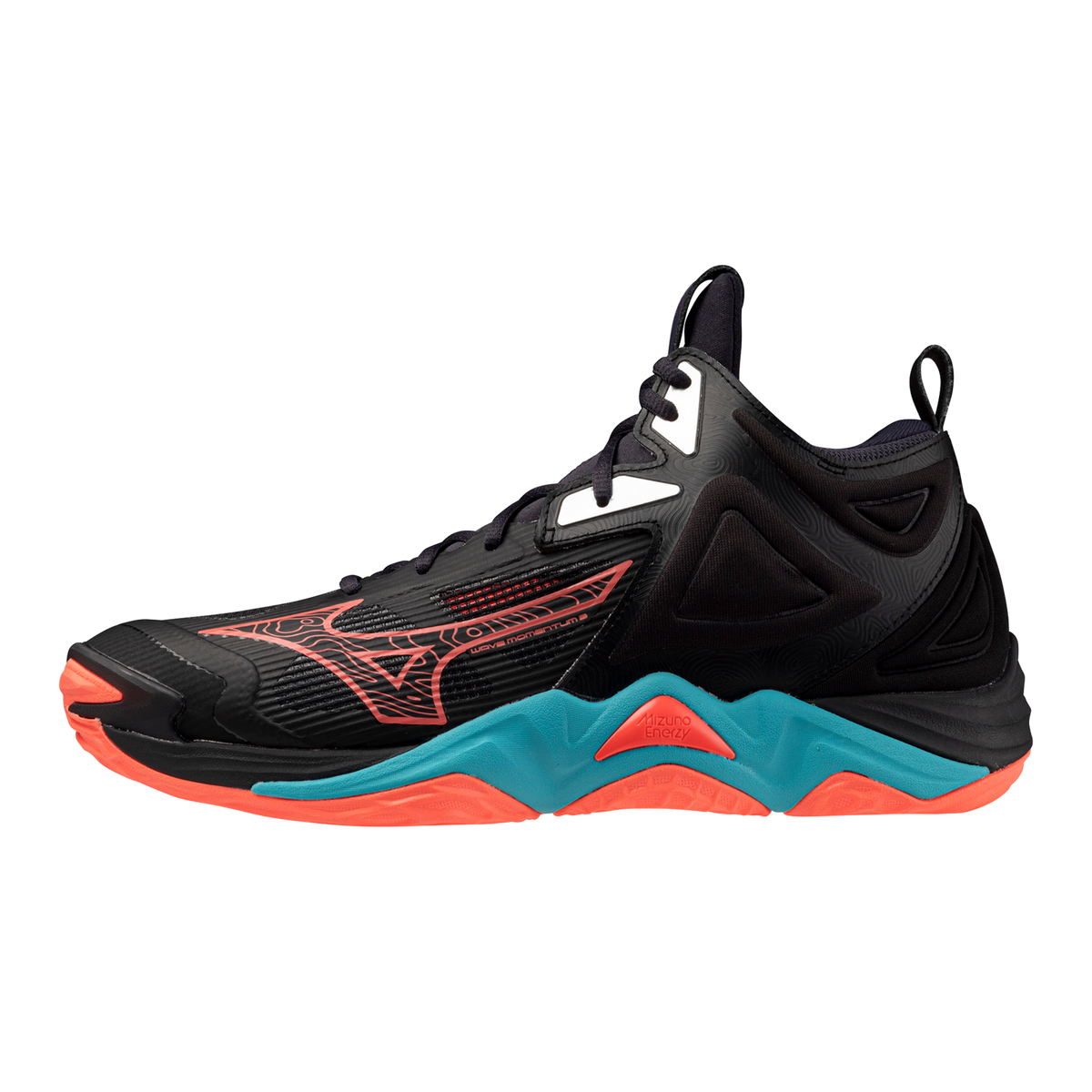Mizuno Adult Wave Momentum 3 Mid Volleyball Shoes-1