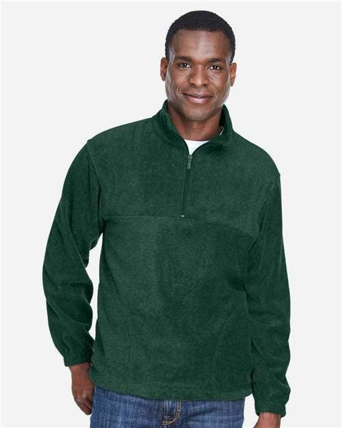 Harriton Men's Fleece Quarter-Zip Pullover-3