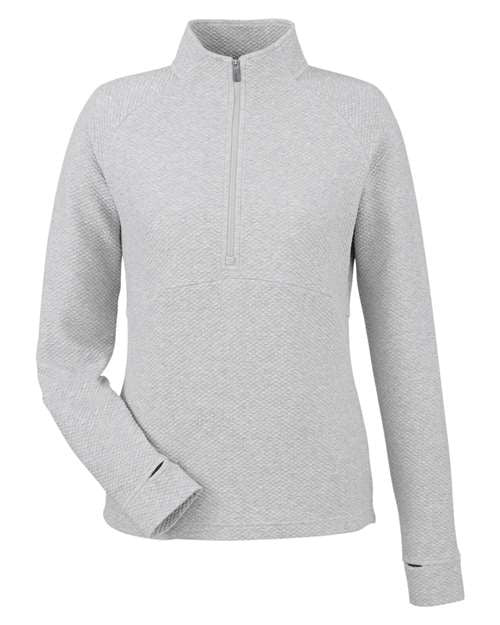North End Women's Spirit Textured Quarter-Zip Pullover-1