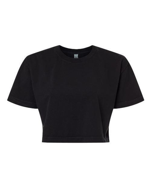 American Apparel Women's Garment-Dyed Heavyweight Cropped Tee-1