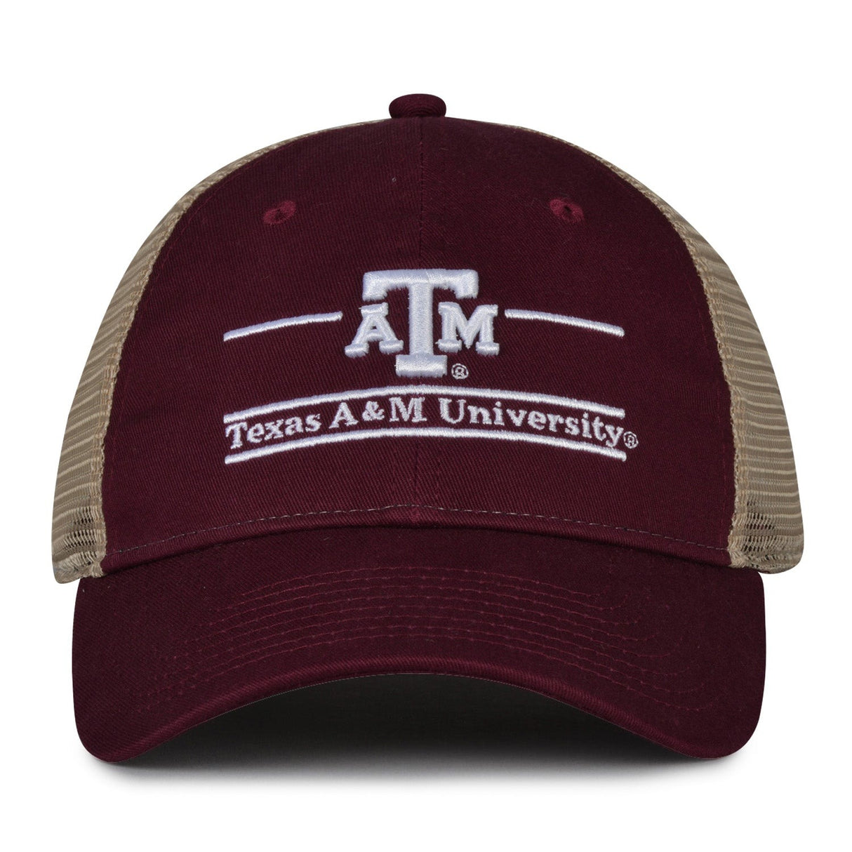 The Game Headwear Texas A&M Split Bar Trucker Hat