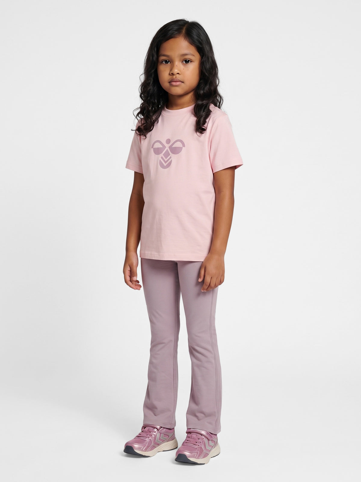 hummel Youth High Rise Flared Tights-5