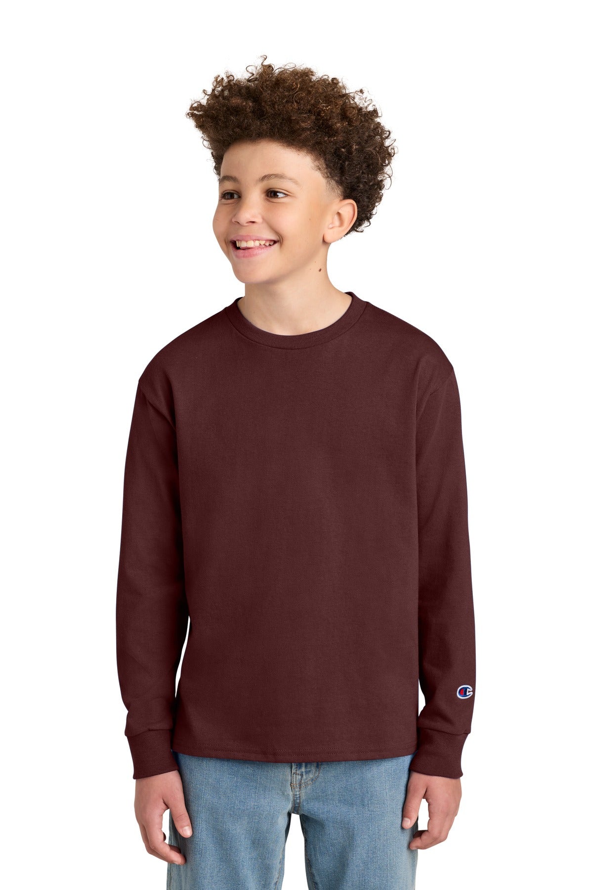 Champion Youth Jersey Long Sleeve Tee CH1751