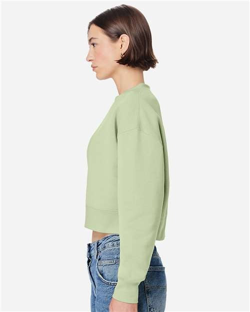 Lane Seven Women's Relaxed Cropped Crewneck Sweatshirt-4