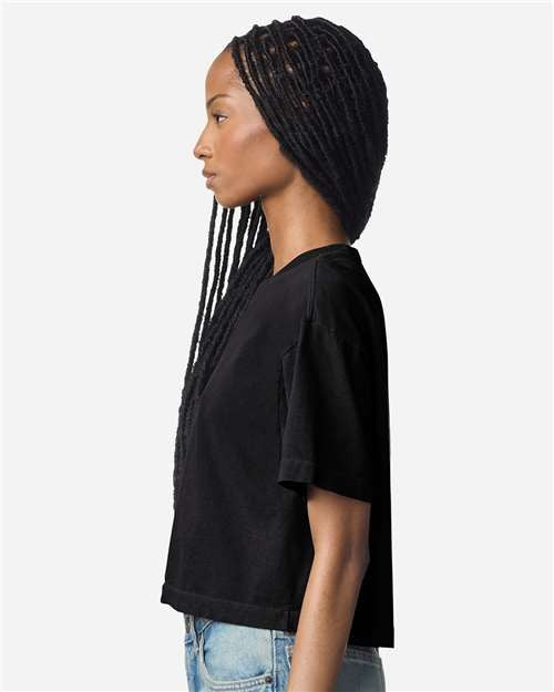 American Apparel Women's Garment-Dyed Heavyweight Cropped Tee-4