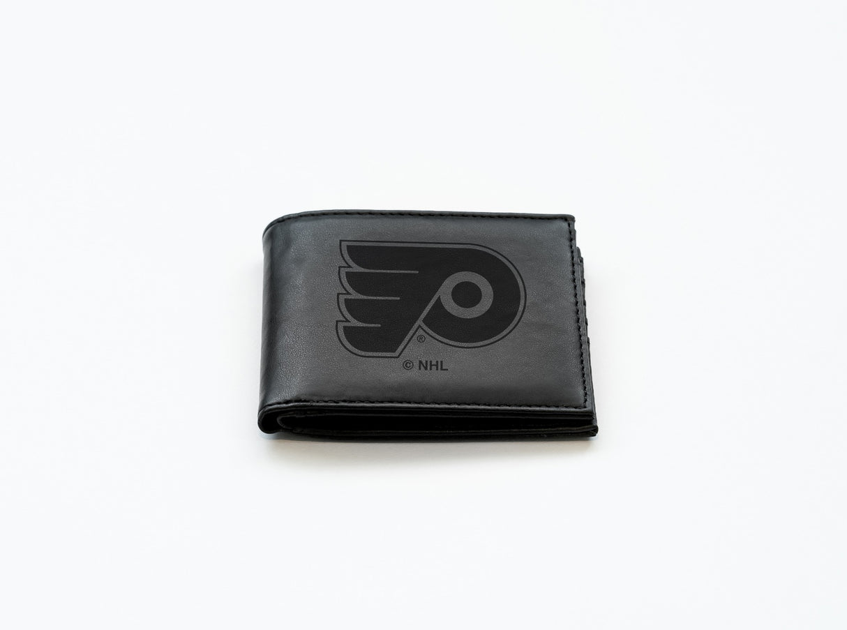 Rico Industries NHL Philadelphia Flyers Laser Engraved Billfold Wallet-2