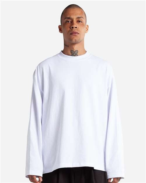 Shaka Wear Men's Max Heavyweight Oversized Long Sleeve T-Shirt-1