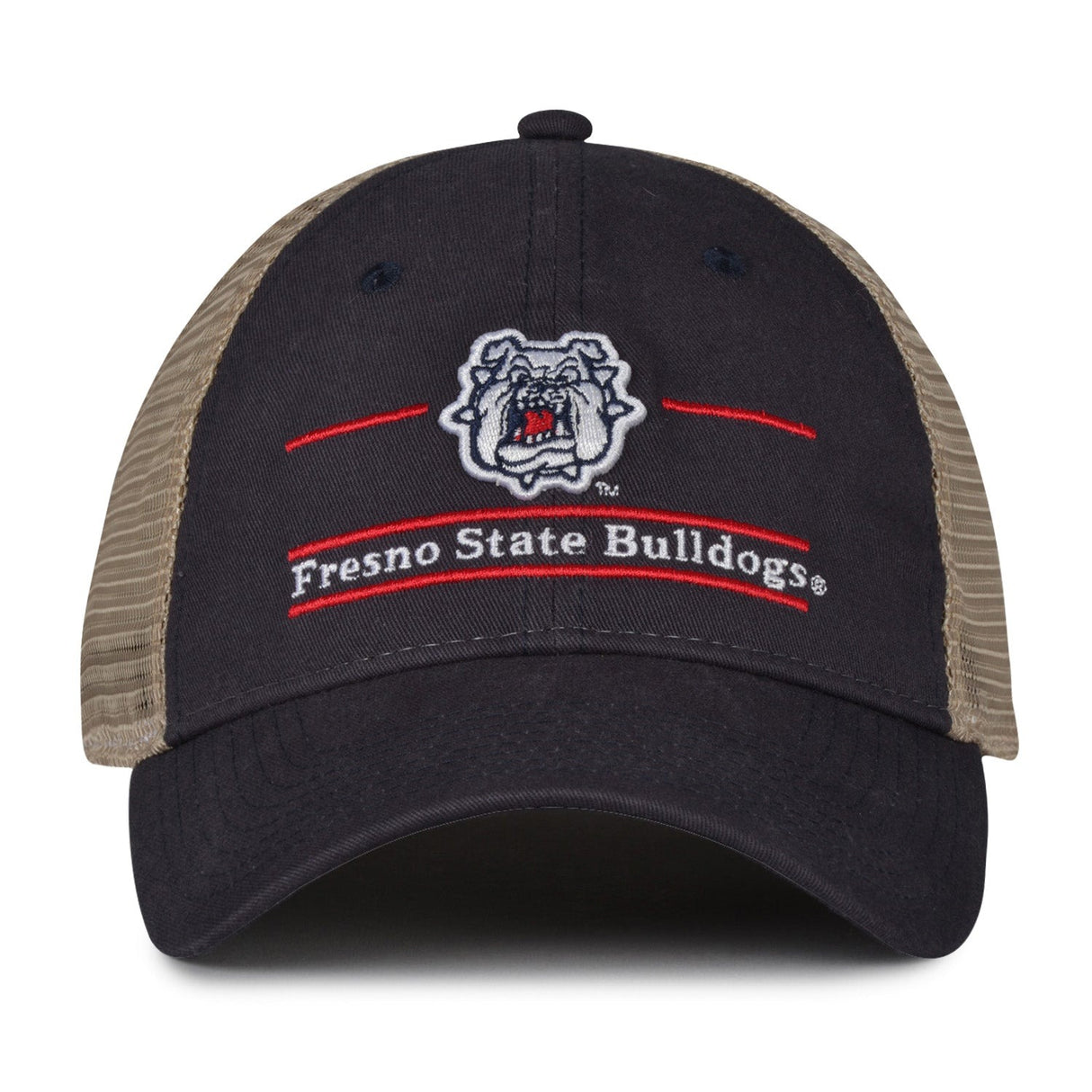 The Game Headwear Fresno State Split Bar Trucker Hat