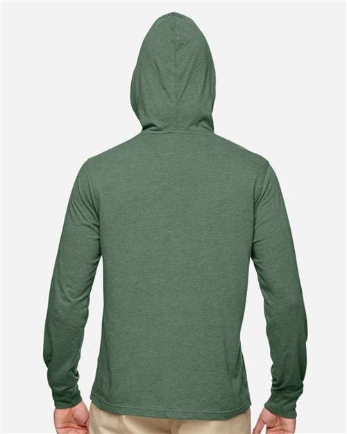 econscious Men's Eco Jersey Pullover Hooded Long Sleeve T-Shirt-3