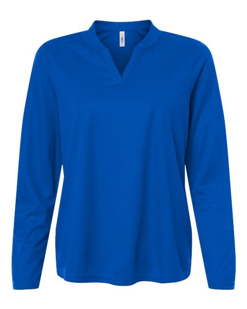 CORE365 Women's Nova Performance Long Sleeve Pique Polo-1