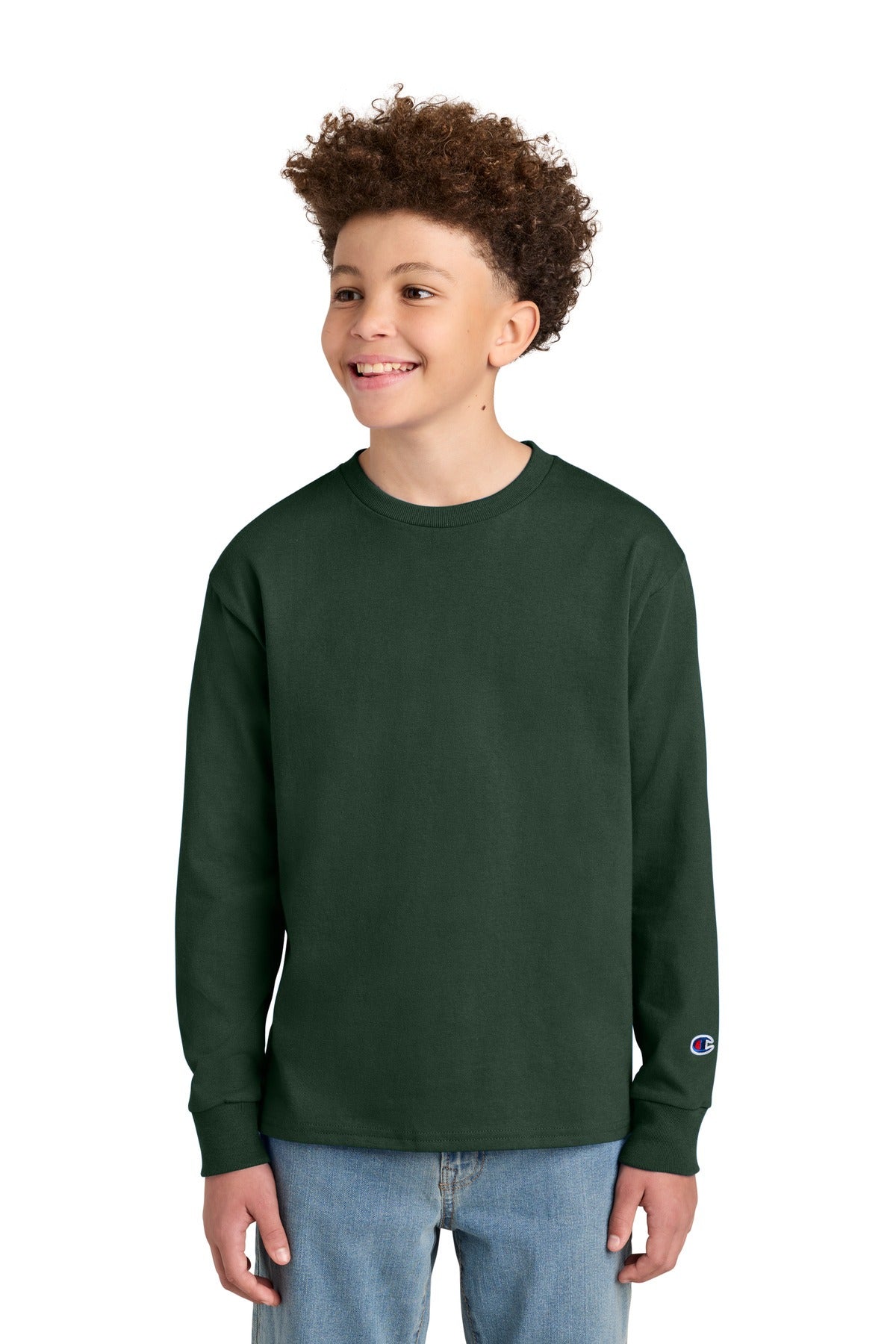 Champion Youth Jersey Long Sleeve Tee CH1751
