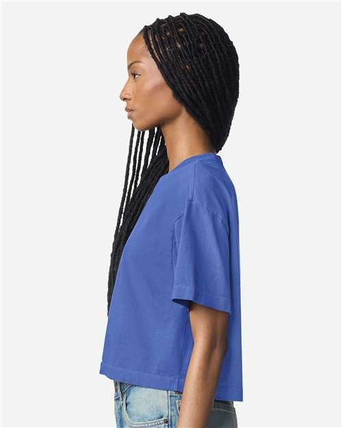American Apparel Women's Garment-Dyed Heavyweight Cropped Tee-4