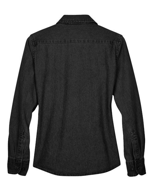 Harriton Women's Denim Shirt-2