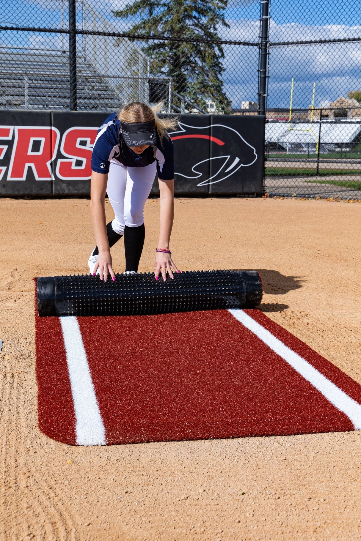 Portolite Baseball Half Batter's Mat-5
