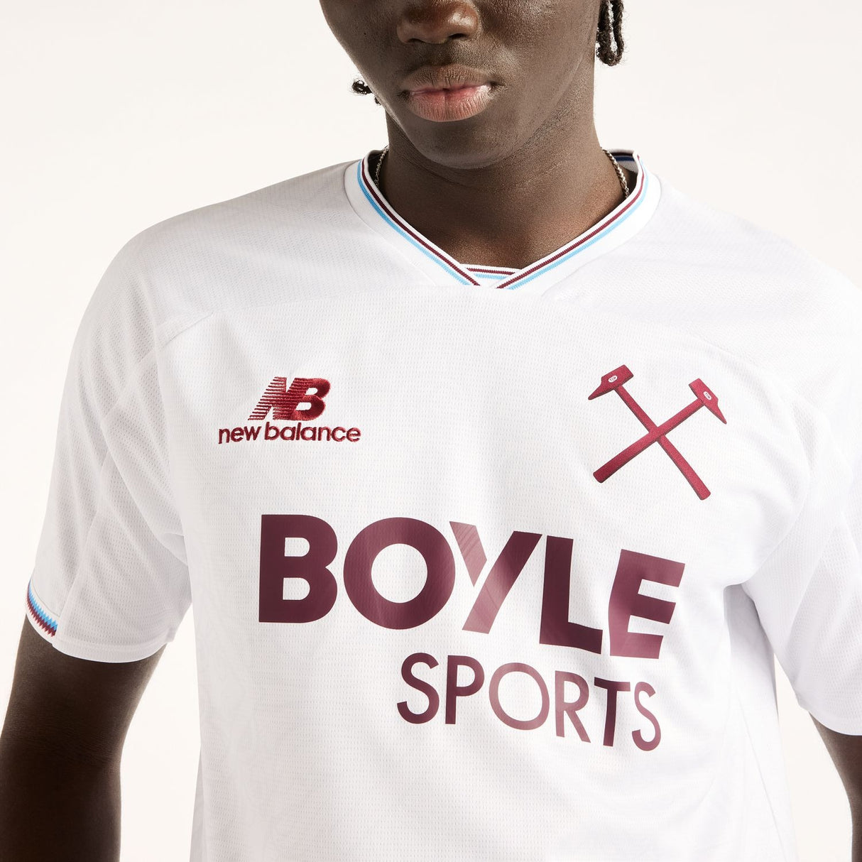 New Balance Adult West Ham United 26/27 Away Short Sleeve Soccer Jersey-3