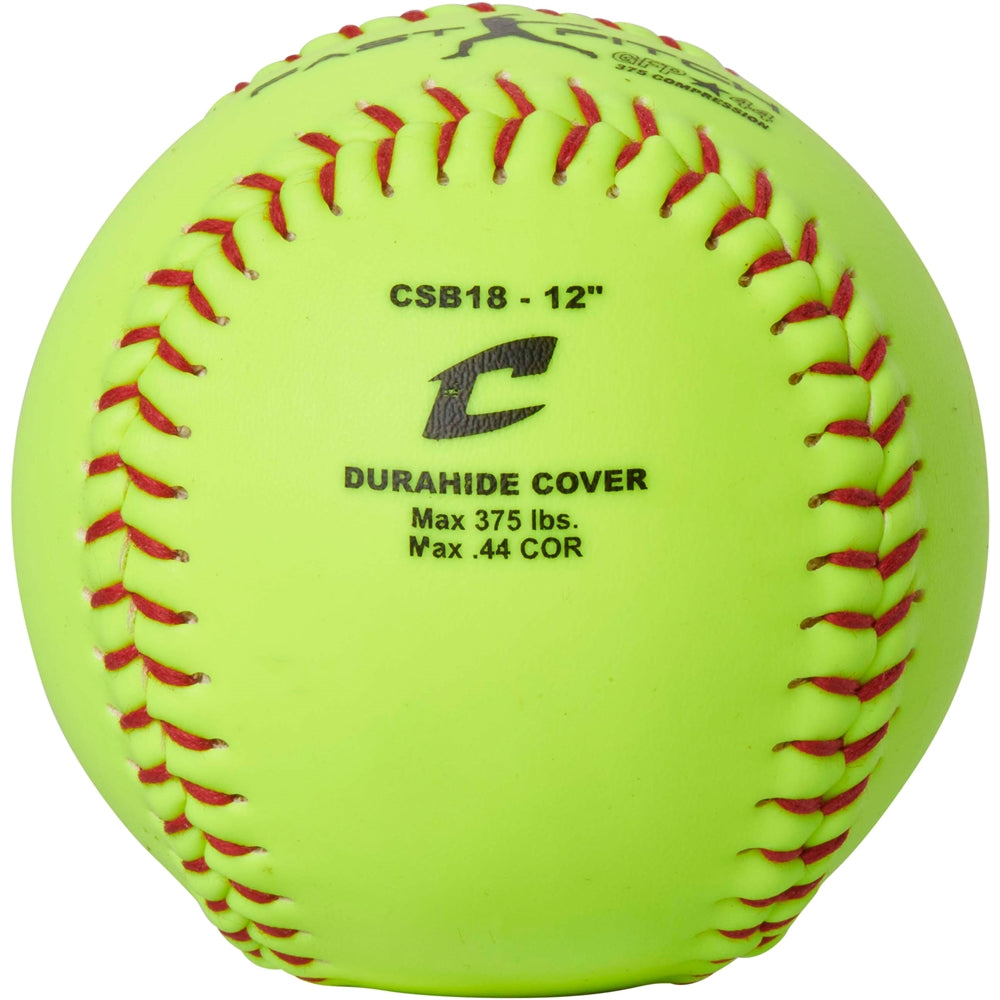 Champro 12" Fastpitch Softball - Durahide Cover .44 Cor - Dozen Softball Softballs All