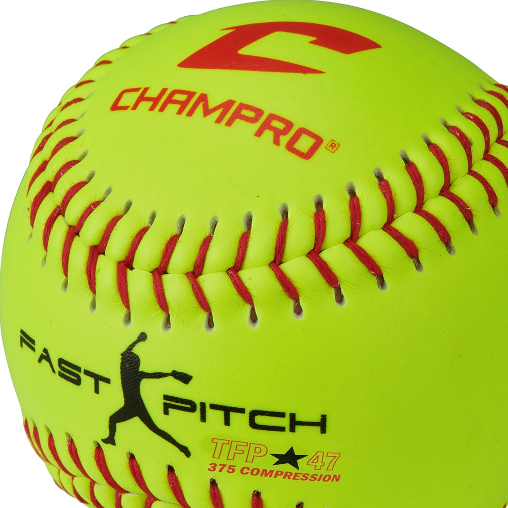 Champro 11” Fastpitch Leather Softball - Dozen Softball Softballs All