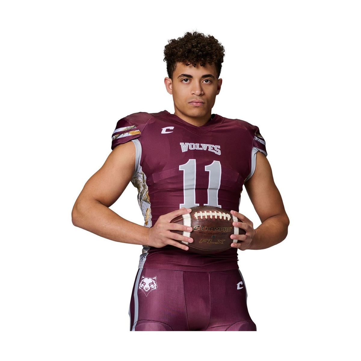 Custom RealTree Pattern Collegiate Football Jersey with Lineman-Cut Sleeves Team Football Jerseys