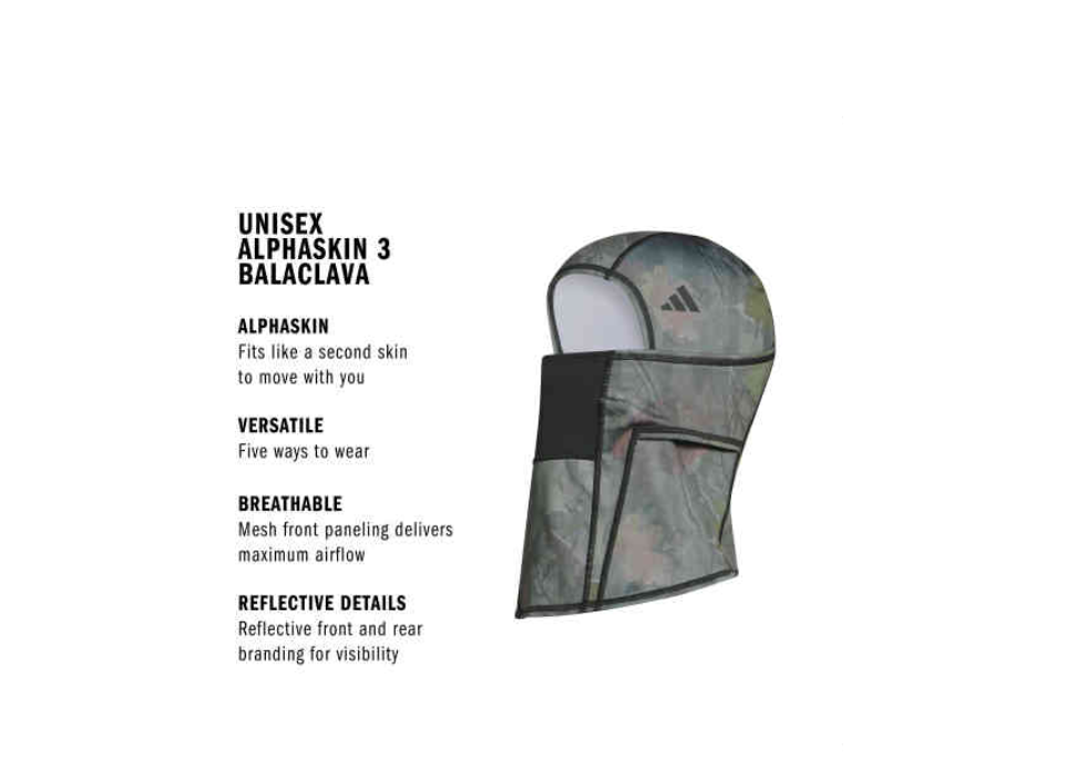adidas Unisex Camo Alphaskin 3 Balaclava-2