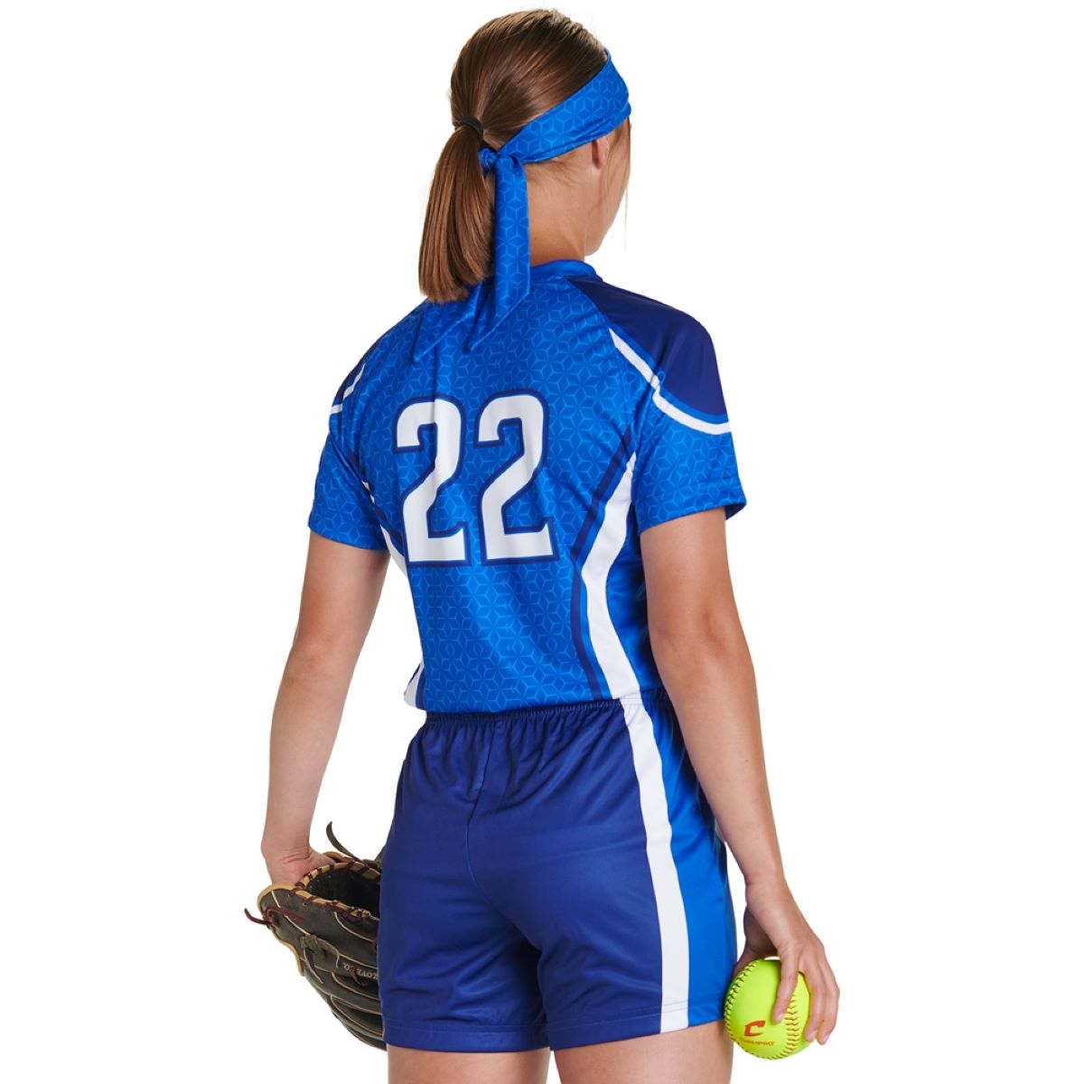 Custom V Neck Short Sleeve Loose Jersey Team Softball Jerseys