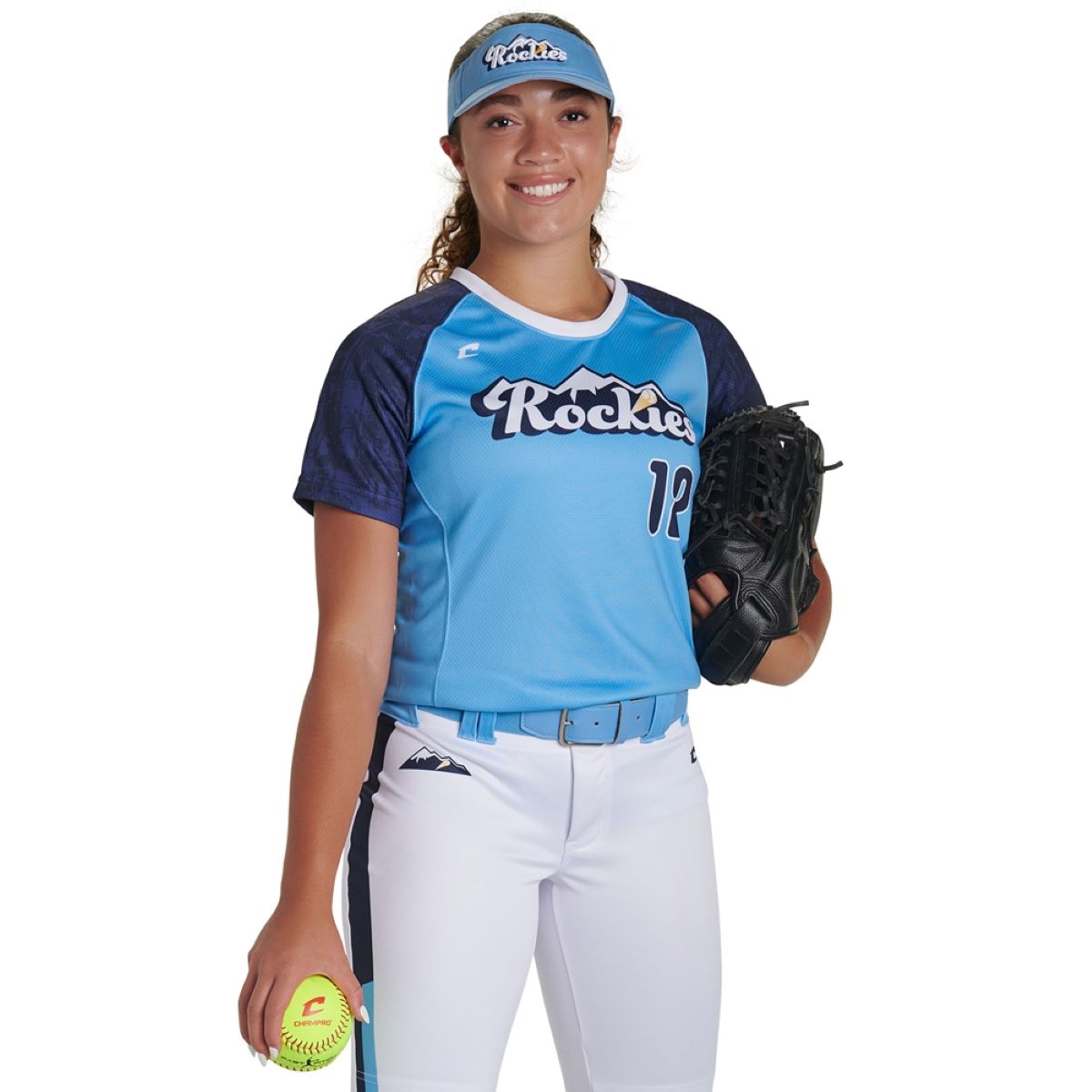 Custom Crew Neck Short Sleeve Loose Jersey Team Softball Jerseys