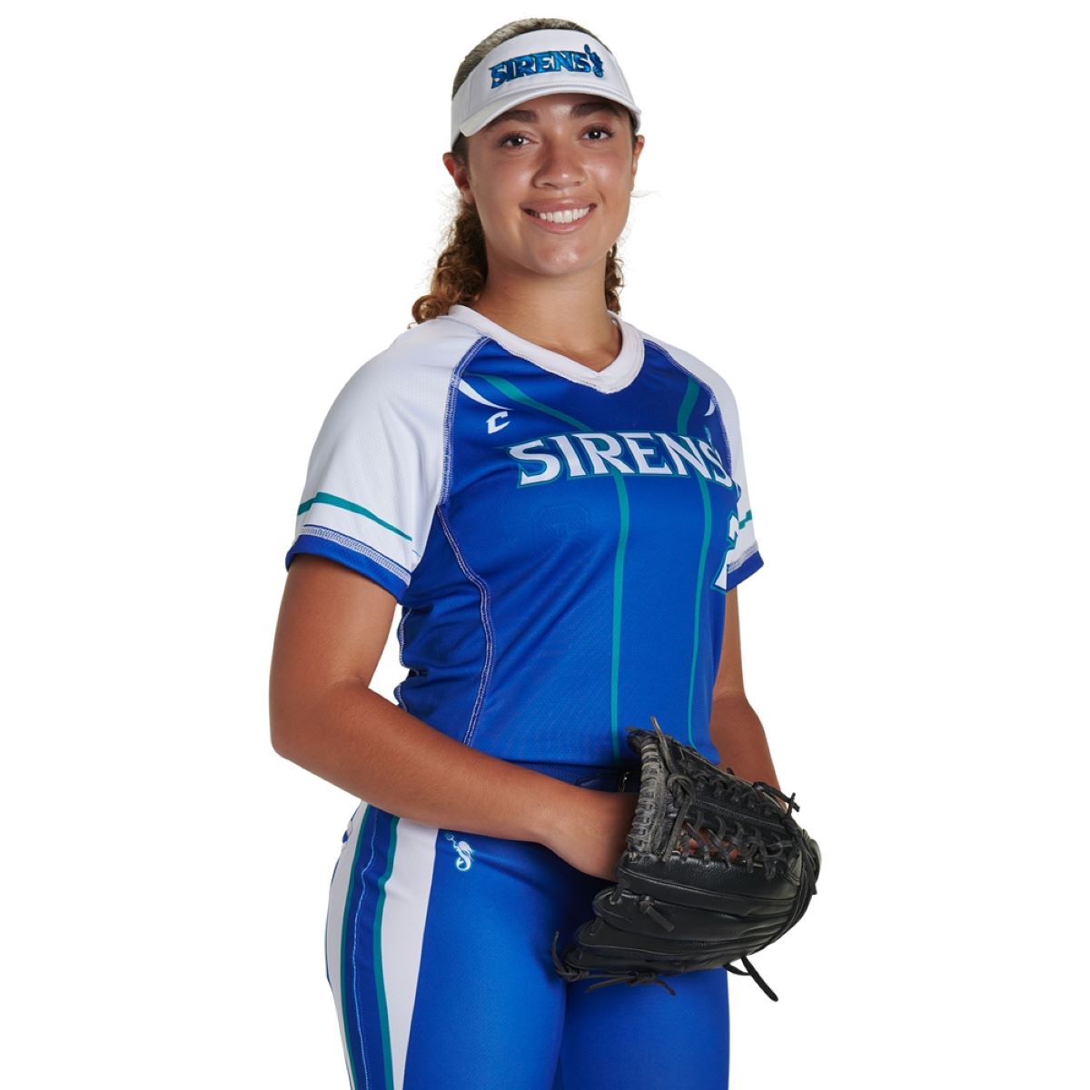 Custom Single Ply Reversible V-Neck Short Sleeve Loose Jersey Team Softball Jerseys