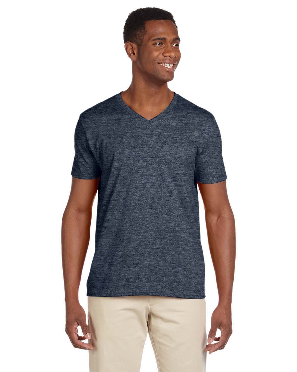 Gildan Men's Softstyle V-Neck T-Shirt. 64V00 Mens Apparel Shirts & Tops