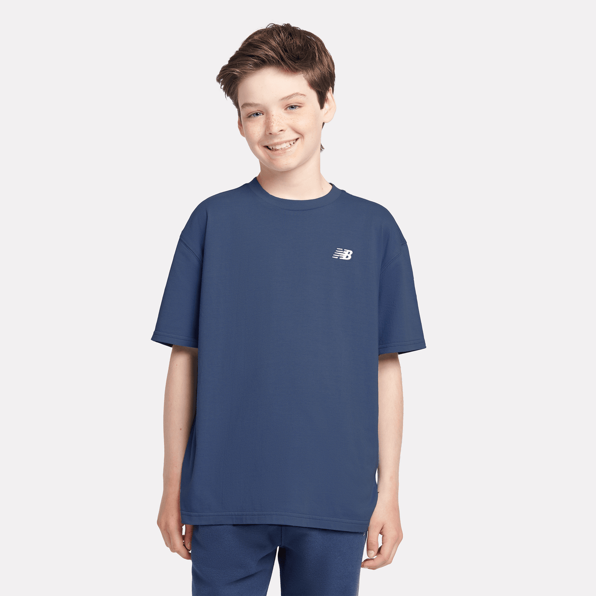 New Balance Youth Jersey Small Logo Tee Youth Apparel Shirts & Tops