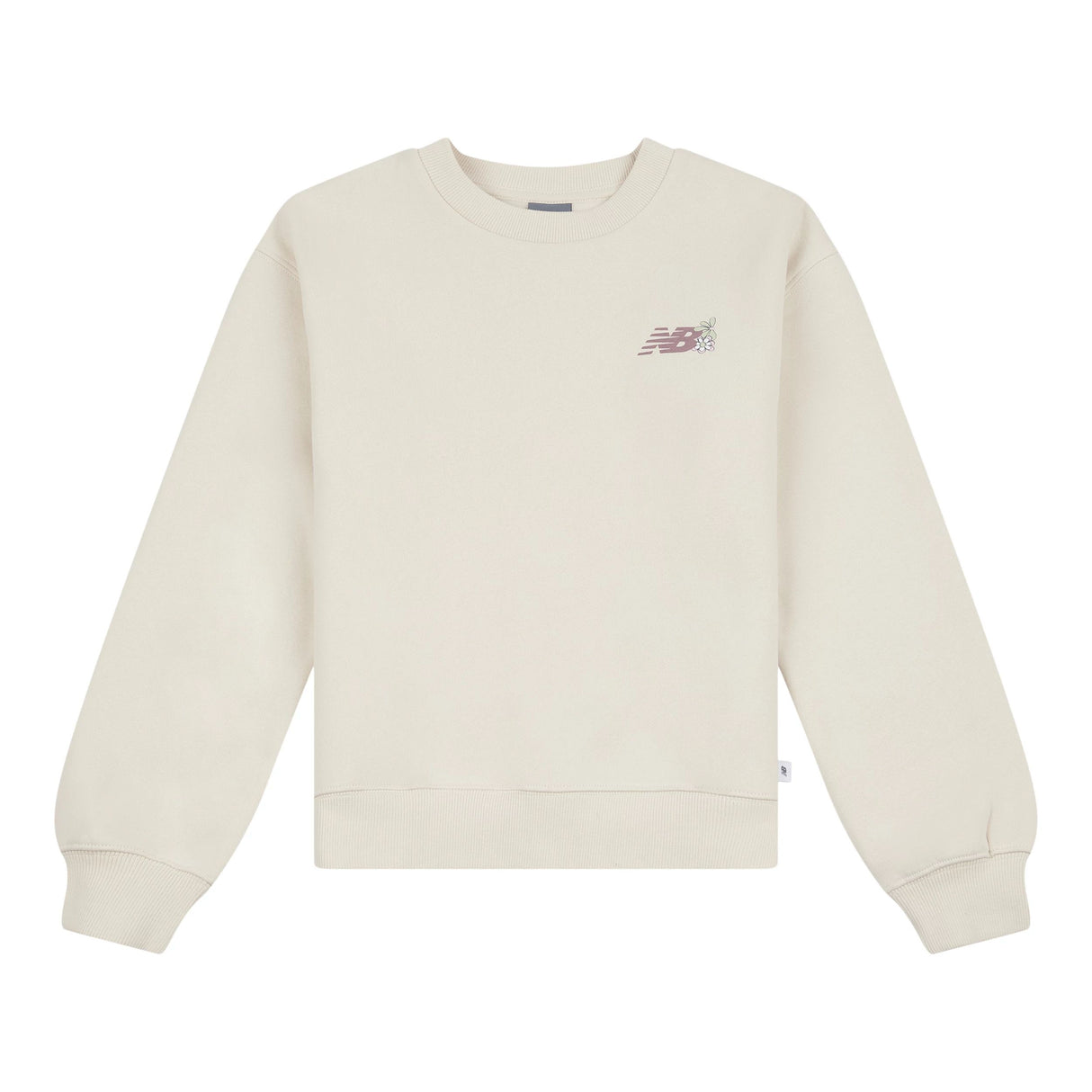 New Balance Youth Girls' Circle Floral Graphic Crew Youth Apparel Hoodies & Sweatshirts
