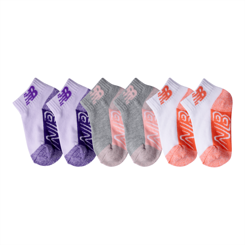 New Balance Kids Ankle Socks 6 Pack Unisex Accessories Socks