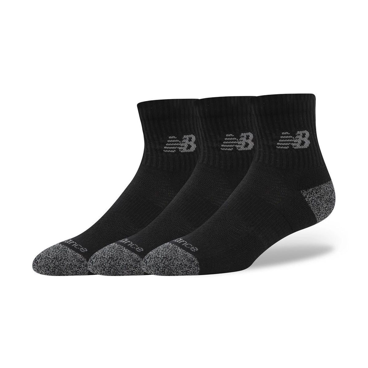 New Balance Active Quarter Socks 3 Pairs Unisex Accessories Socks