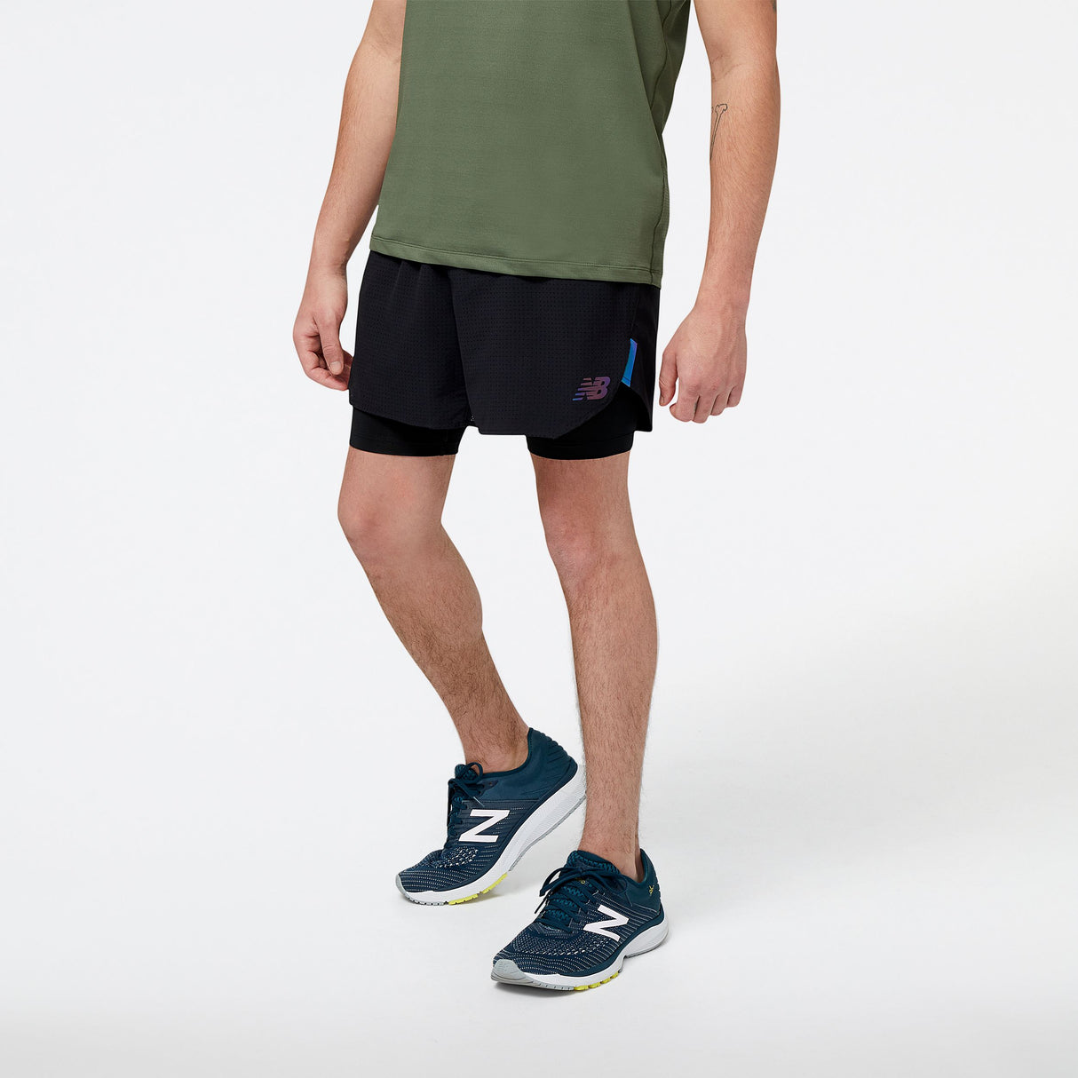 New Balance Men's Q Speed 5 Inch 2 in 1 Short Mens Apparel Shorts