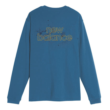 New Balance Men's Spray Paint Long Sleeve Mens Apparel Shirts & Tops